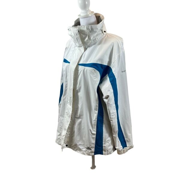 Ladies Trespass Technical Performance Ski Jacket White and  Blue Size Large - Picture 1 of 16